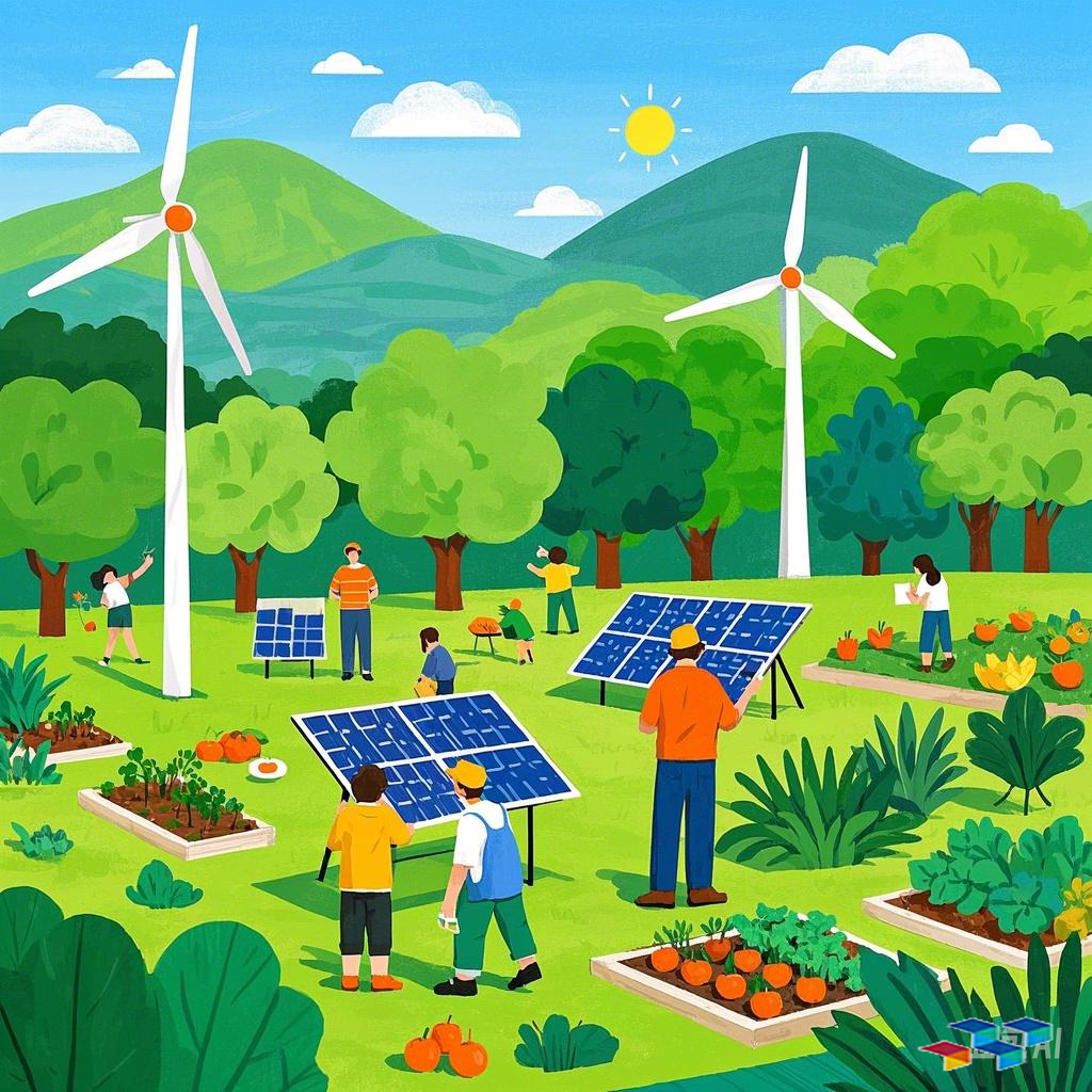 可再生能源驱动减排，海天共护生态新生